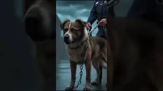 What happened to the dog left on the street?😱 #dog #animals #aidog #animalsAI
