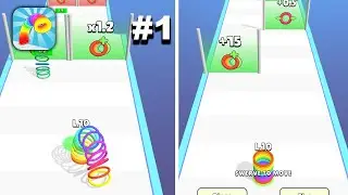 Slinky Hop - New Release - Hyper Hybrid Casual - Gameplay Walkthrough (iOS & Android)