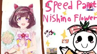 Nishino Flower Speed Paint #speedpaint #umamusume #art #ibispaint #video #draw #drawing 