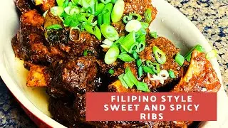 Filipino Style Sweet and Spicy Pork Ribs!