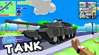 ✅Dude Thaft Wars | Hit people with a car, police with a tank#dudetheftfunnymoments  #gta