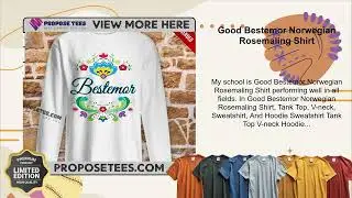 Good Bestemor Norwegian Rosemaling Shirt