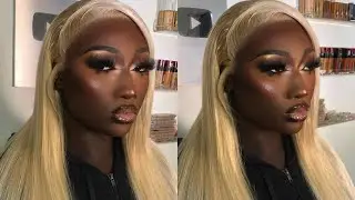How to tone blonde 👱‍♀️ aliexpress $116 wig 😱for darkskin girlies X Install BEGINNER FRIENDLY 🔥