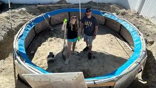 DIY putting the Trampoline In the ground