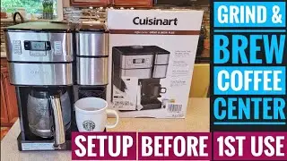 SETUP Cuisinart 12 Cup Coffee Center Grind & Brew Plus K Cup Machine SS-GB1