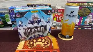 2020 Panini Playoff Football Finally A Hobby Box Under $200... w/ Crook & Marker Hard Seltzer