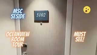 MSC Seaside 5102 cabin room tour: Exploring the MSC Seaside Oceanview Cabin!