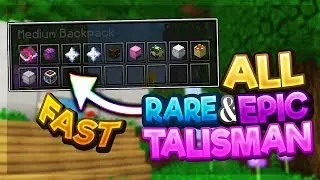 How to get ALL RARE & EPIC TALISMAN! (Hypixel Skyblock Guide)