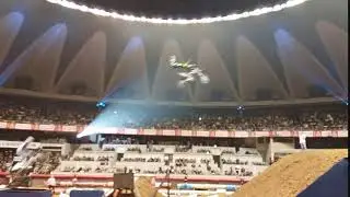 Tchou-tchou de J&eacute;r&eacute;my Rouanet, Clinton Moore et Tom Pag&egrave;s au Supercross de Lyon