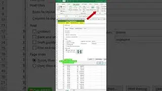 Number pages when print in excel #shots