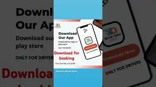 Quick Cab Services Download for booking||Driver||Booking||