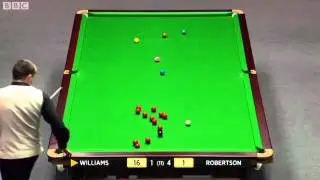 MARK WILLIAMS vs NEIL ROBERTSON  UK MASTERS SNOOKER 2012 QF Frame-6