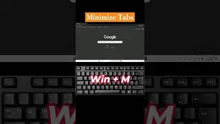 Save Time and Focus: Win + M Shortcut to Minimize Tabs#shortvideo #shorts