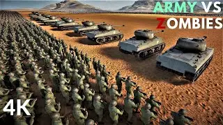 Modern Army vs Zombies in Desert !! | Ultimate Epic Battle Simulator 2 UEBS 2