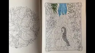 Часть 1. Водопад в Лунной долине Марии Тролле. Раскрашивание карандашами Prismacolor.