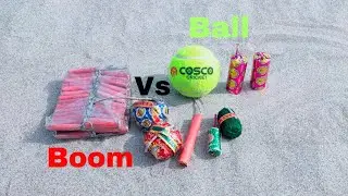 Ball vs Crackers Experiment | पटाखों से बॉल का क्या हाल होगा !