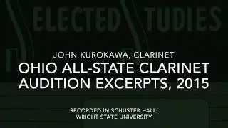 Ohio All-State Clarinet Audition Excerpts, 2015