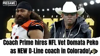 Coach Prime Hires NFL Vet Domata Peko Sr. as NEW DEFENSIVE LINE COACH for the Colorado BUFFS!!