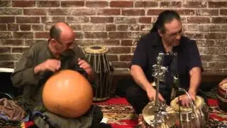 Leonice Shinneman & Christopher Garcia - Tarnath drums 2015-04-18 Carriage House, South Pasadena CA