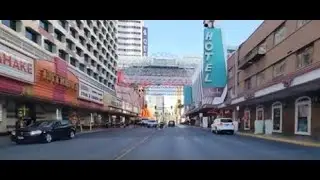 Las Vegas Drive Downtown Hotels -Valet, Drop Off,Porte Cochere Entrances, Circa ,Fremont Mar 31 2023