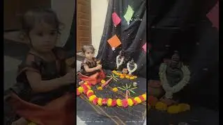 Shrija che bornhan 😍Celebrating the tiny moments with big love #godsloveTiny hands, big celebrations