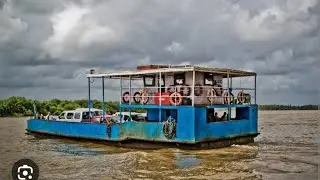 Old goa church to Divar island by river ferry