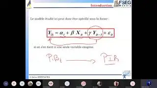 Séance de Cours Econométrie des Données de Panel 24 Novembre 2020