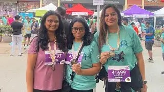 ASMR for my first marathon! [marathon, walking, exercise, running, friends ]