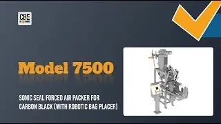 Model 7550 Sonic Seal Forced Air Packer for Carbon Black (with Robotic Bag Placer)