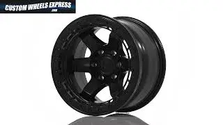 Fuel Block Beadlock D122 Matte Black Custom Truck Wheel Spin