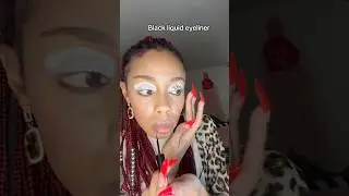 Zebra print eye shadow tutorial