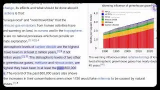 Human role in climate change has a science conscenus