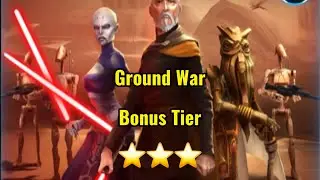 Ground War Assault Battle &ndash; Bonus Tier &ndash; 3★ Clear | SWGOH (Jedi Team)