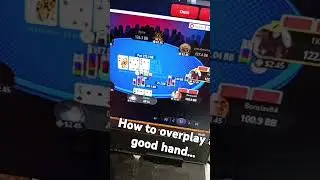 How to Overplay a good poker hand when the SPR what is stack to pot ratio? Top pair, Set or Overpair