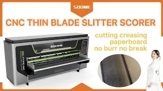 Corrugated slitter scorer machine thin blade cardboard sheet cutting and creasing