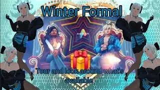 Melissajdiamonds avakin life tour of Winter Formal and what's available in Avakin Life 