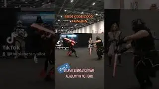 MCM Comiccon London -Silver Sabres Combat Academy in action! #shorts #comiccon #starwars #lightsaber