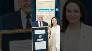 Venezuela's opposition leader Machado presents Trump with her Nobel Peace Prize &bull; FRANCE 24