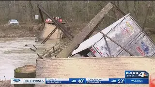 Update: Semi Falls Through Yell Co. Bridge into River, Driver Escapes Unharmed