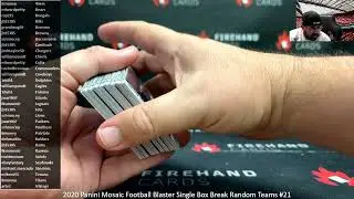 20.12.2025 2020 Panini Mosaic Football Blaster, распаковка одной коробки, случайные команды #21