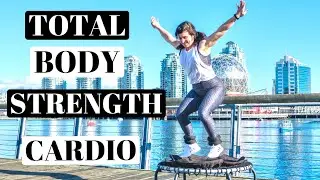 Rebounding Cardio & Strength Workout  // 45 Min Workout At Home/ Advanced Rebounder Workout