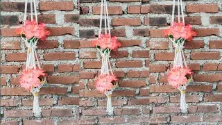 Macrame Plant Hanger || Tutorial Macrame Gantungan Pot Tanaman