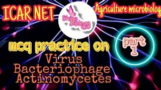 ICAR NET Agriculture Microbiology Mcq practice | Part 1| by K. P. | shine biology | M. Sc. | B. Sc.