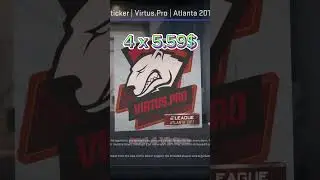 AK 47 Elite Build + 4 Sticker Virtus Pro Atlanta 2017  #cs2 #csgoskins #stickercraft #csgoart