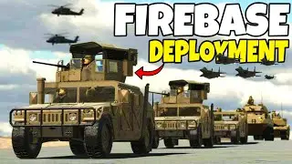 Deploying Troop Transports to FIREBASE Hill Defense! - Ravenfield: Battle Simulator