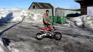 Ирбис ТТР 110 спокойно прёт двоих мужиков! с. БЕРЕЗОВО. 13.03.2016. -ENDURO 42-