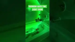 Rainbow bath time light show for my toddler night time routine #shorts #amazonfinds #amazon