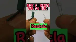 Bases para tus leds, recicla #decoraciónnavideña #electricidad #diy