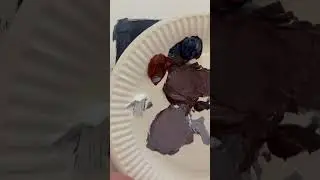 Рисование скал и камней акриловыми красками