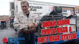 Power Wash & Soft Wash Trailer by Power Line Industries Featuring Honda GX690